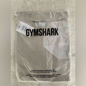 NEW Gymshark Men’s REST DAY SWEATS LONG SLEEVE T-SHIRT - Size LARGE Pebble Grey
